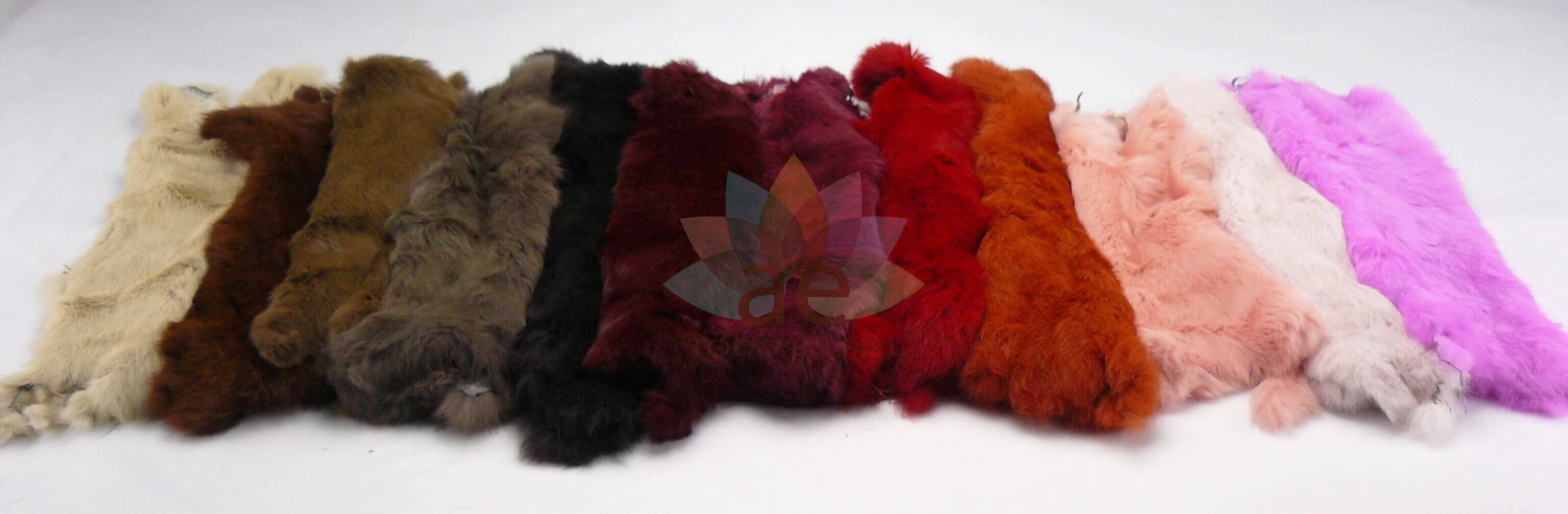 Piel de conejo teñida AE Todo en piel